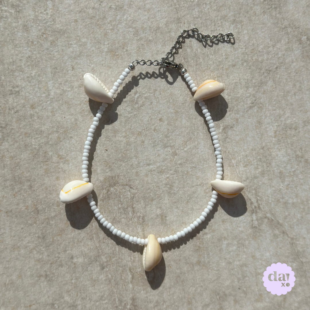 Bali Anklet - Weiss