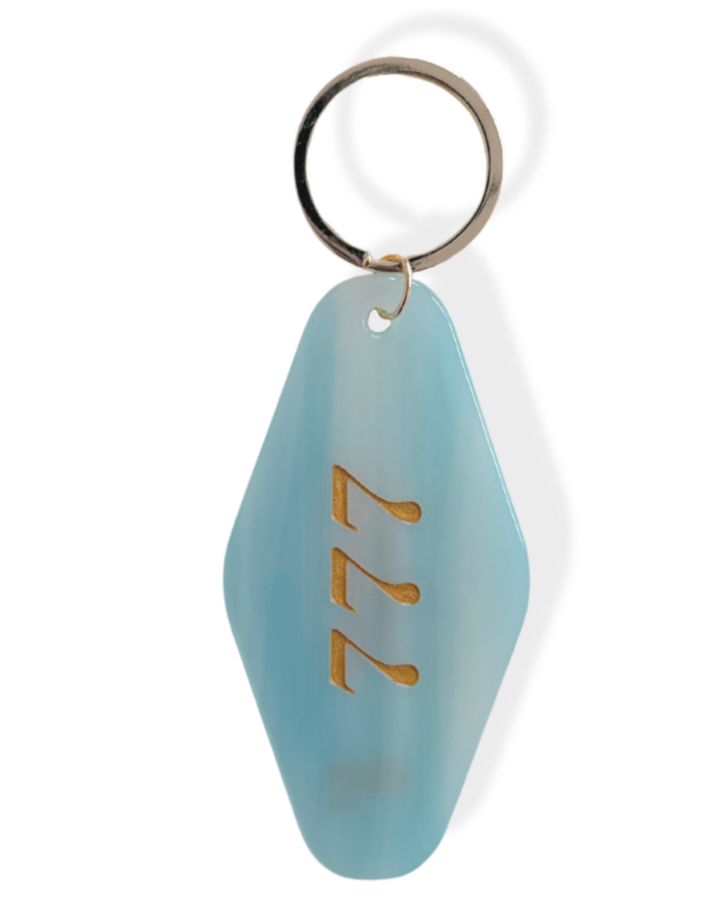 777 Angel Number Keychain