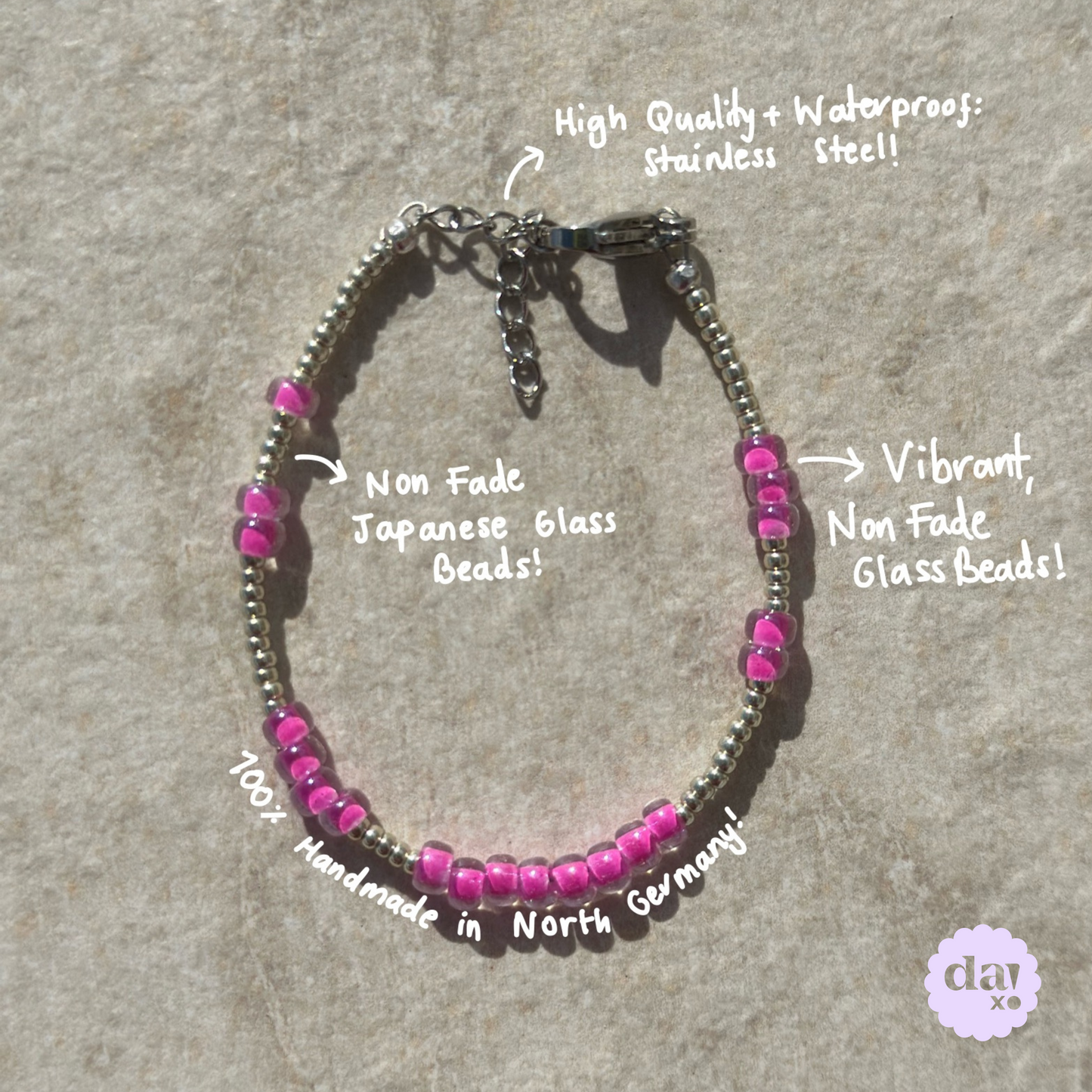 Amalfi Bracelet - Raspberry