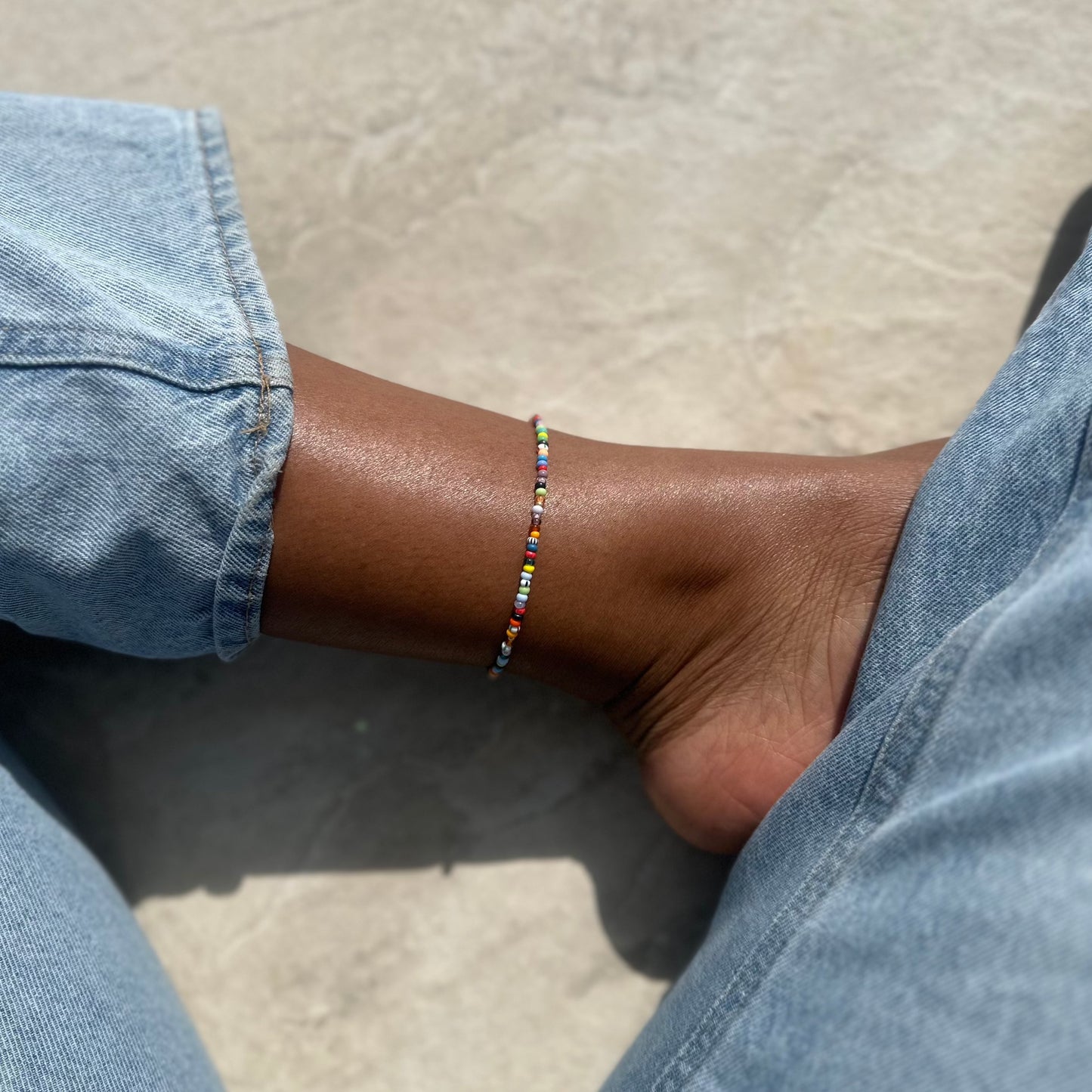 Buntes Anklet