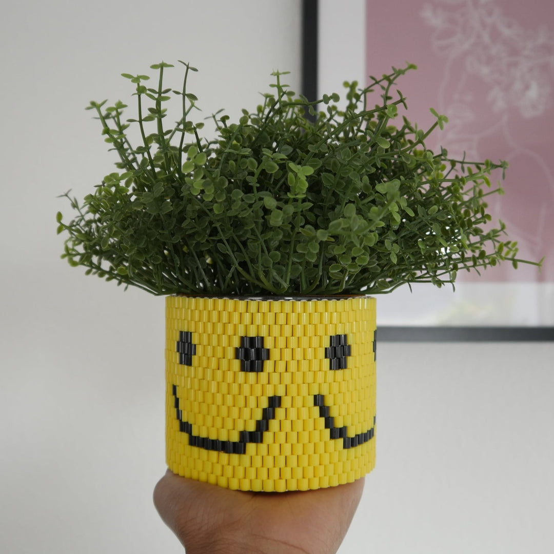Yellow Happy Pot