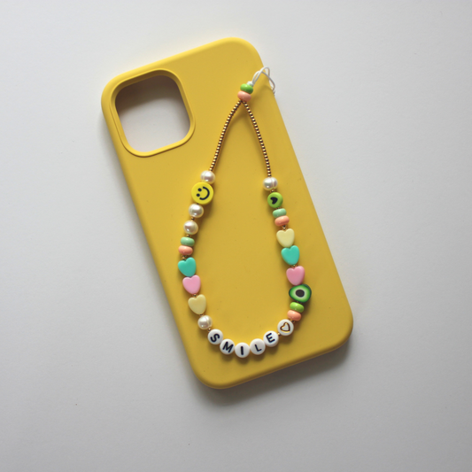 Mobile phone chain - colorful 