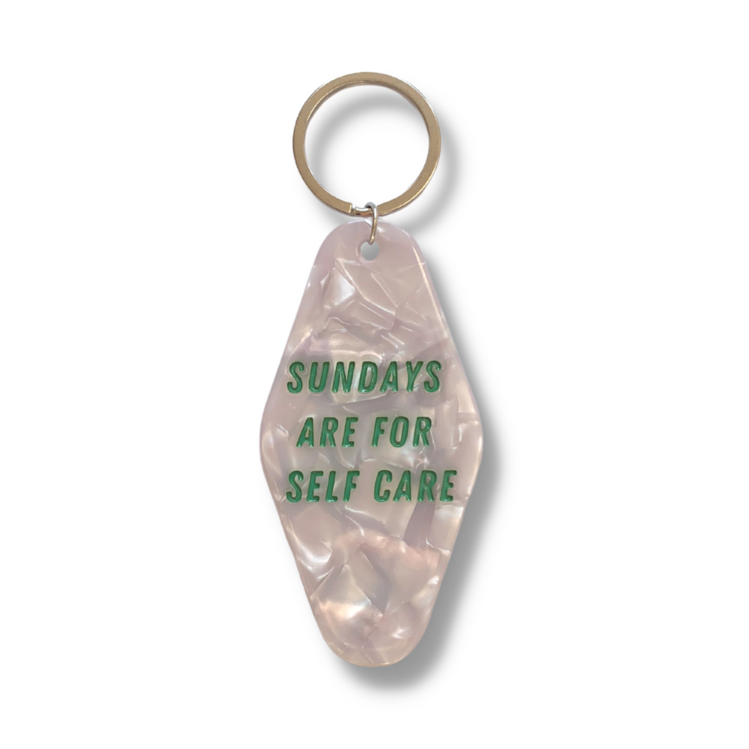 Sundays Are For Self Care Schlüsselanhänger