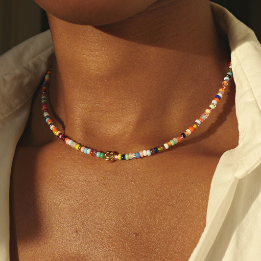 Happy Pearl Necklace - Colorful